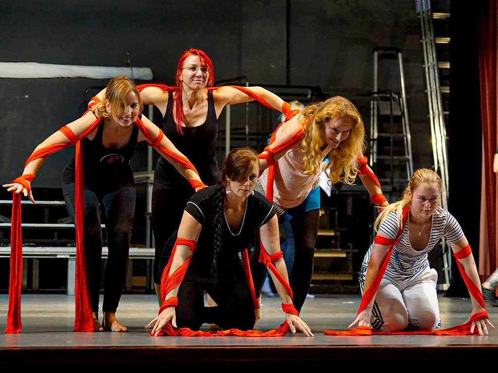 Generalprobe der ARABICA Tanzshow im Stadttheater